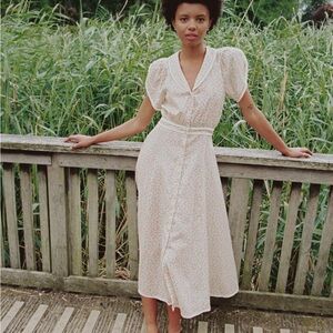 Christy Dawn Blue Floral Dress